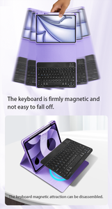 Custodia Folio per <span class=keywords><strong>iPad</strong></span> SYX Resistente agli Urti con Supporto Multi-angolo e Porta Penna in Pelle PU Stile Libro Protezione Completa - Product Image 6