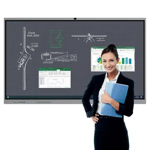 Electronic Smart Digital Whiteboard 4K Ultra HD Anti-glare Glass Touch Screen 65/75inch Interactive White Board