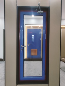 <span class=keywords><strong>Porte</strong></span> de sécurité coupe-feu en verre au design moderne, <span class=keywords><strong>avec</strong></span> cadre extérieur en acier, <span class=keywords><strong>porte</strong></span> coupe-feu pour autres projets. - Product Image 2