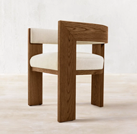 Juego De Mesa De Comedor Chaise de salle à manger en bois massif de chêne Tables Cadeiras De Jantar Sillas De Comedor Chaises De Salla Chair Velvet