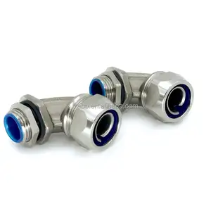 Factory Price Flex Liquid Tight Conduit Fittings 304/316 Stainless Steel 90 Degree Angle Hose Elbow Connectors