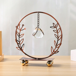 Mystic Arts Wheat Ear <b>Crystal</b> Pendant Ornament Metal Craft 7144D For Living Room Bedroom TV Stand Decor - Product Image 3