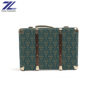 Valise en papier vintage écologique, motif floral rétro, coffre de rangement pour cadeaux, accessoire de présentation de mariage, étui décoratif portable