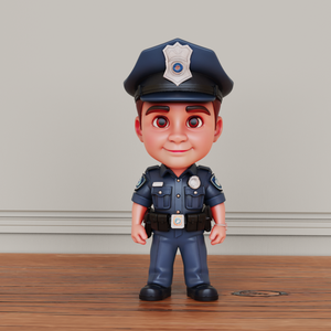 <span class=keywords><strong>Figurine</strong></span> <span class=keywords><strong>de</strong></span> policier personnalisée en résine, collectionnable pour <span class=keywords><strong>voiture</strong></span>, MornsunGifts, peinte artistiquement - Product Image 2