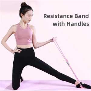 Bande de Résistance Légère en Forme de 8 pour Femme, en TPE Élastique, pour Fitness, Yoga, Corde de Traction et Bande d'Étirement Dorsal - Product Image 2