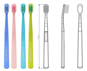 5460 Sikat Gigi Kualitas Tinggi Murah Paket Keluarga <span class=keywords><strong>Promo</strong></span> 5pcs Logo Kustom Pabrik - Product Image 6