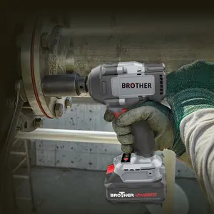 <span class=keywords><strong>Pistola</strong></span> <span class=keywords><strong>de</strong></span> aire con batería <span class=keywords><strong>de</strong></span> litio recargable <span class=keywords><strong>de</strong></span> alto par con llave <span class=keywords><strong>de</strong></span> <span class=keywords><strong>impacto</strong></span> eléctrica sin escobillas industrial 21V personalizada - Product Image 1