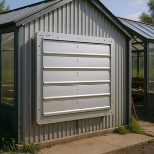 Ventilador de Extracción de Pared de Aluminio de 24 Pulgadas, 3320 CFM, Motor de Corriente Alterna, Ventilación para Invernaderos, Cobertizos, Tiendas, Aprobado por la FCC - Product Image 2