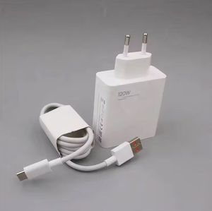 High Quality 120W Super Fast Charger EU <b>Plug</b> Gan Charger Cargador With 6A <b>Type</b> <b>C</b> Cable for Xiaomi 120W Charger - Product Image 5