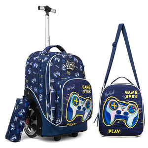 Jasmines tar Trolley Schult asche Big Wheel Set Neues Design <span class=keywords><strong>3</strong></span> In 1 Cartoon Trolley Schul rucksack Tasche Set Mit Rädern - Product Image 4