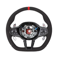 Volant sport LCI amélioré en forme de D Barmich Full pour G30/G31/G20/G05/G06/G80/G82
