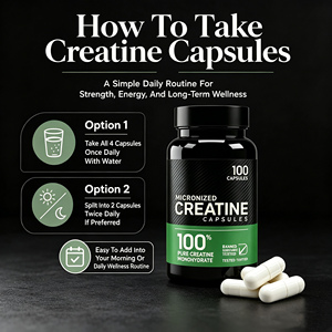 Capsules de créatine monohydrate en marque privée, comprimés de créatine pure non aromatisés micronisés pour une performance accrue et une croissance musculaire améliorée - Product Image 4