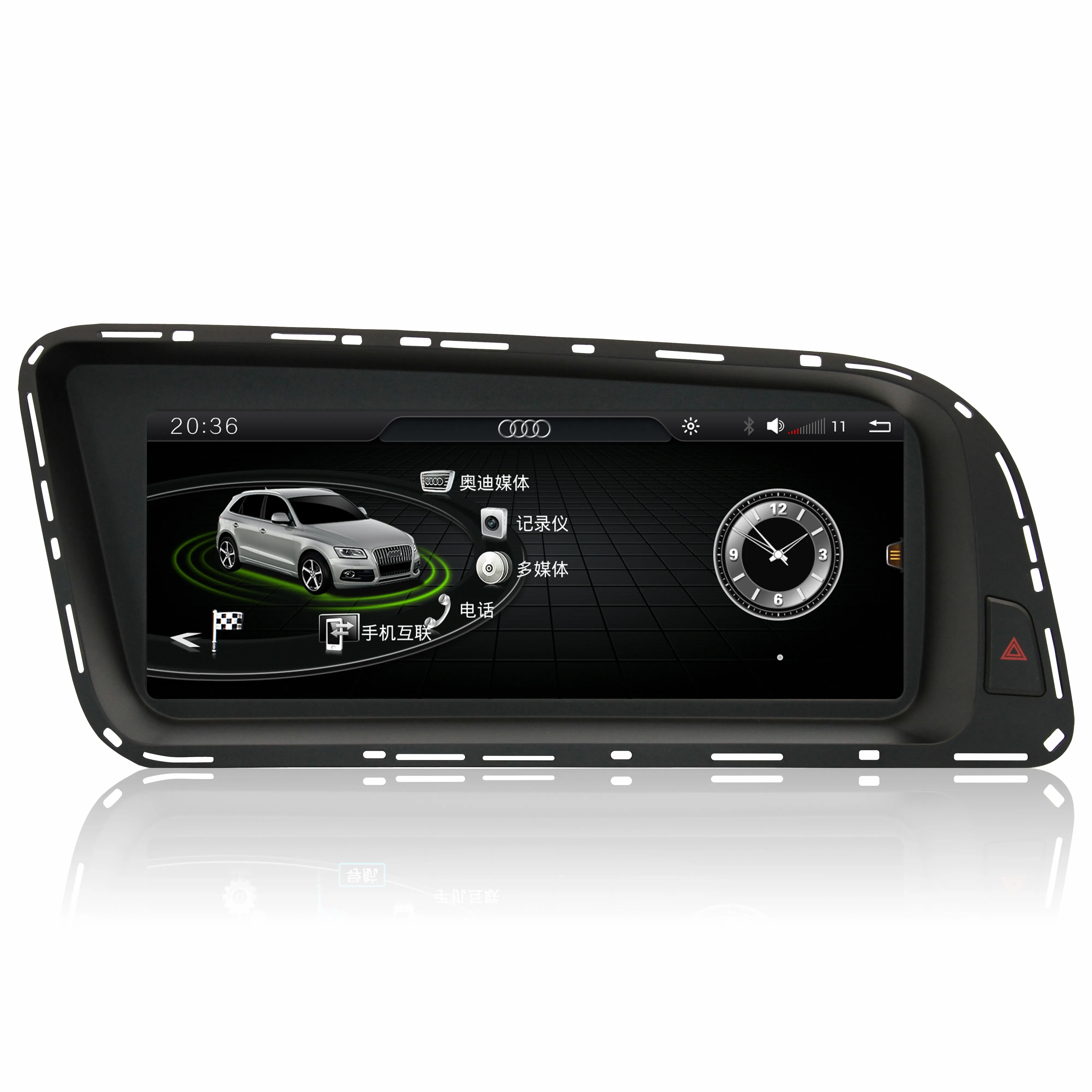 Android 7.1 Systeem Auto Multimedia Voor Audi Q5 2009-2016 Ram 4 + 32 Gb Met Gps Navigatie Wifi