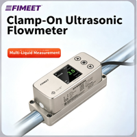 Sensor Aliran Air Ultrasonik Tipe Jepit DN15-DN50 RS485 4-20mA 0.3-5.0m/s HVAC BMS IoT Pusat Data Presisi Tinggi Cairan Tembaga