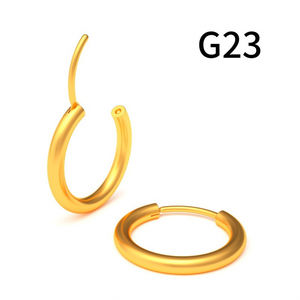 Boucles d'oreilles créoles tendance en titane G23 pour femmes, cartilage, hélix, petites créoles, piercing, <span class=keywords><strong>anneau</strong></span> de nez 10/1 - Product Image 2