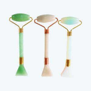 Pierre de Gua Sha anti-âge double tête en jade pour le visage et le Gua Sha - Product Image 2