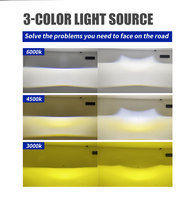 Haute qualité 2 pouces trois couleurs LED antibrouillard projecteur 12V 43W 3000K 4500K 6000K haut/bas faisceau nouveau antibrouillard pour voitures