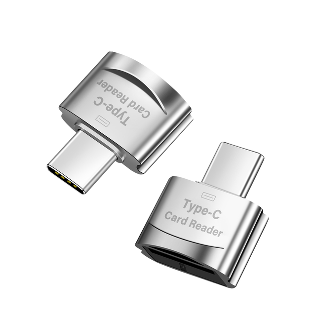 Mini Type-C Adapter SD TF Card Reader Converter for Phone Laptop Customized Logo USB C Card Adapter