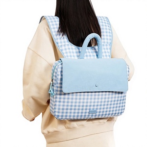 Nouveau Sac à Dos Femme 2026 en Microfibre Polyester et Similicuir, Style Frais et Polyvalent pour Étudiantes et Cours de Tutorat - Product Image 1