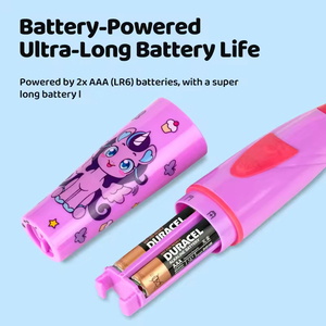 OEM Logo Oscillating Children Electric <b>Toothbrush</b> Gentle Soft <b>Head</b> Battery Operated Kid Dental Brush - Product Image 5