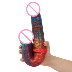 Juguetes sexuales populares para hombres y mujeres, consoladores de doble cabeza muy largos y enormes, Color Streamer - Product Image 6