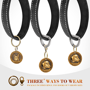 Factory Spot Bronze <b>Dog</b> <b>Tag</b> Three-dimensional Relief Engraved Pet <b>Tag</b> Anti Loss <b>Identity</b> <b>Dog</b> <b>Tags</b> With Chain - Product Image 3