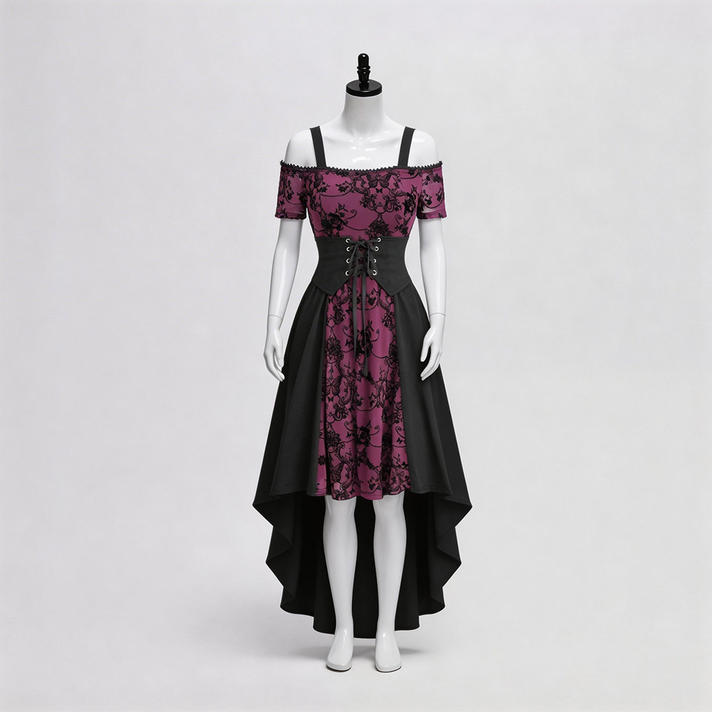26GZ020801 Fishtail Gothic Retro Skirt
