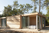 Paquete plano prefabricado Estructura de madera de lujo Casa de Villa prefabricada Granny Cabina móvil plana con planificación arquitectónica