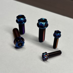 Tornillos de Cabeza Cilíndrica de Aleación de Titanio Gr5 con Recubrimiento de Zinc Azul, Fijaciones Roscadas con Cabeza Hexagonal para Ensamblaje de Bicicletas Eléctricas - Product Image 3