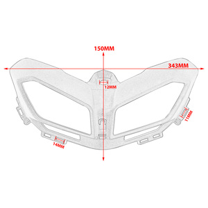 XXUN, cubierta de faro delantero sin pintar para motocicleta, protección para Yamaha MT09 FZ09 MT <span class=keywords><strong>09</strong></span> <span class=keywords><strong>FZ</strong></span> <span class=keywords><strong>09</strong></span> <span class=keywords><strong>2017</strong></span> 2018 2019 2020, accesorios - Product Image 5