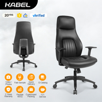 Chaise de bureau exécutive ergonomique moderne en cuir, hauteur et accoudoirs réglables, pivotante pour les conférences, directement de l'usine source