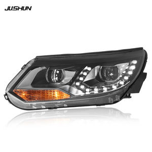 Ensemble de phares Jushun pour Tiguan 2013-2016, double projecteur LED DRL, version européenne - Product Image 1