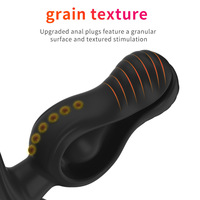 Masseur intime en silicone réglable certifié CE, sûr pour le corps, étanche, télécommandé, design extensible, jouets sexuels anaux, vente en gros