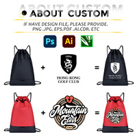 Bolsas con Cordón Impermeables Oxford Personalizadas Más Vendidas para Hombre, Regalo Promocional, Mochila Deportiva para Gimnasio al Aire Libre con Logotipo