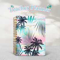 Agenda personnalisé imprimé en couleur, carnet de budget, journal, couverture en papier A6, planificateur à spirale, agenda hebdomadaire et quotidien