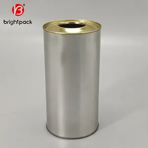 1L Tight Lid Tin Can With Hole And White Plastic Cover Packing Paint Thinner And Engine Oil Metal Box