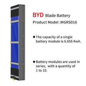 แบตเตอรี่ BYD แบบ Blade ความจุสูง 51.2V ชนิด Liquid Deep Grade 6000 รอบการใช้งาน 130Ah 6.6KWh LiFePO4 รับประกัน 12 ปี - Product Image 4