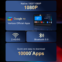 Proyector de TV Android con Altavoces, Mini Cine Portátil, Beamer OEM Certificado por Google, A9 4K LCD LED 550 ANSI