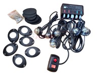 Nouveau kit de feux stroboscopiques LED 160W 12V-24V pour véhicules de construction, de remorquage et camions, lumière d'avertissement d'urgence clignotante
