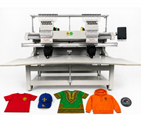 Máquina de Bordar Computarizada de 2 Cabezales y 12/15 Agujas, Directo de Fábrica, Compatible con Bordado de Gorras, Camisetas y Emblemas, Producción Estable y de Larga Duración
