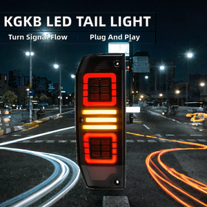 Nouvel ensemble de feux arrière LED 12V KGKB pour Land Cruiser LC76/LC70/71/78 2007-2023, clignotants séquentiels améliorés, installation Plug & Play - Product Image 2