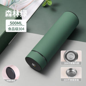 Vaso Térmico Inteligente de 500 ml con Pantalla Digital de Temperatura, Revestimiento de Acero Inoxidable 304, Ideal para Regalo Empresarial - Product Image 1