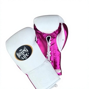 Guantes de Boxeo de Piel Genuina de Alta Calidad, Sin Boxeo No Hay Vida, para Sparring y Entrenamiento, con Absorción de Humedad y Cierre de Cordones - Product Image 6