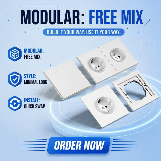 86 White Two-Hole European Standard Socket 10A USB-C Port Flame Retardant PC Surface Mount European Standard Wall Switch Socket