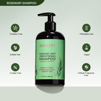 KOGEEYY Huile de Romarin et Menthe Traitement Anti-Chute Masque Capillaire Produits de Croissance Shampoing et Après-Shampoing Kits de Soins Capillaires pour la Réparation
