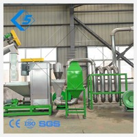 Máquina de reciclaje de botellas de pet de bajo coste, máquina para hacer escamas de pet recicladas