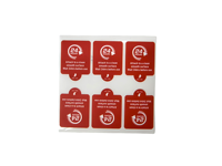 Étiquettes autocollantes à gratter parfumées personnalisées en papier artistique, cartes olfactives à gratter 115x60mm, pelliculage mat, adhésif plus puissant