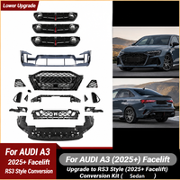 Kit de carrosserie style RS3 pour Audi A3 S3 8Y PA 2025+ : Amélioration pare-chocs avant et arrière pour modèles 2025, 2026, 2027 (hatchback et berline)