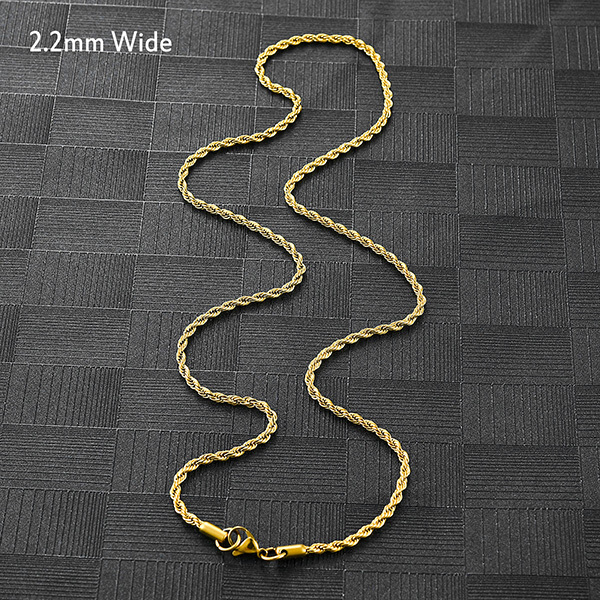 2.2mm Wide Gold