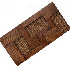 Panneaux d'art d'intérieur de luxe, carreaux muraux décoratifs <span class=keywords><strong>en</strong></span> <span class=keywords><strong>bois</strong></span>, mosaïque <span class=keywords><strong>en</strong></span> <span class=keywords><strong>bois</strong></span> écologique pour la <span class=keywords><strong>décoration</strong></span> murale et de plafond des hôtels et des salons - Product Image 1